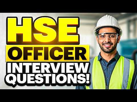 HSE OFFICER Interview Questions & Answers! (How to PASS a SAFETY OFFICER Interview!)