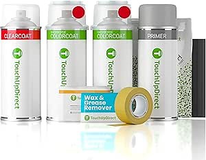 Amazon.com: TouchUpDirect RR Ruby Red Metallic Tricoat Compatible with Ford Exact Match Touch Up Paint Aerosol - Platinum Kit : Automotive