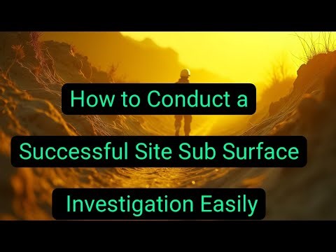 How To Conduct A Successful Site Sub Surface Investigation Easily #rabin1965