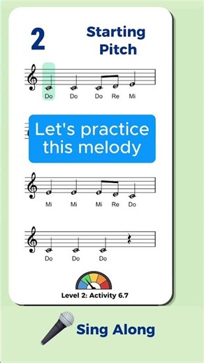 Practice singing with solfege
