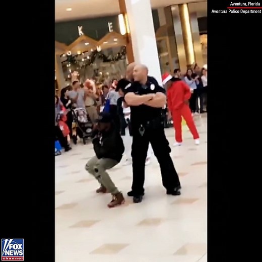 527K views · 9.3K reactions | WATCH: Two Florida police officers who appeared to be breaking up a flash mob in a mall surprised shoppers when they jumped in on the fun. https://fxn.ws/2Lx38kk | Fox News | Facebook