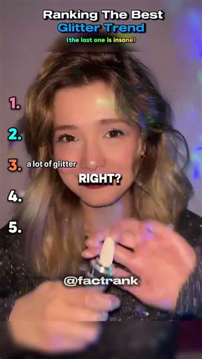 Ranking The Best Glitter Trend #glitter #trend #tiktokviral #shorts