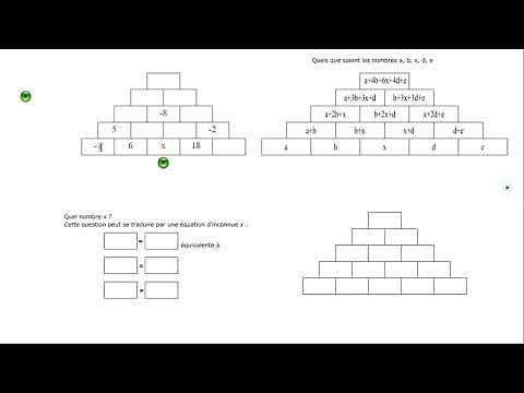 Pyramides d'entiers relatifs. Premières équations.