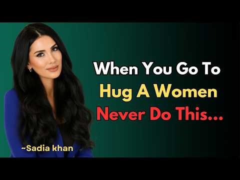 When you go to hug a woman, NEVER do this