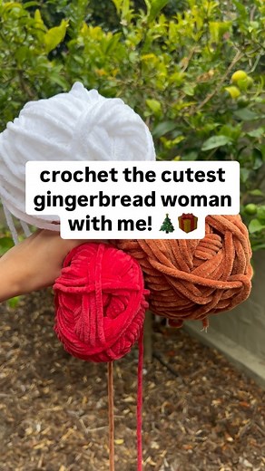 ashley on Instagram: "crochet a gingerbread woman with me!! 🎄🎁 what should I crochet next?? this no sew gingerbread woman is such a cute and fun make and the pattern also includes how to make a matching gingerbread man! the official pattern release post will be going up tomorrow but the pattern is already available on my shop if you want to make your own :) pattern: @aqcrochets (no sew gingerbread man and woman) this plushie (and many others) are up for sale on my shop if you want to adopt!"