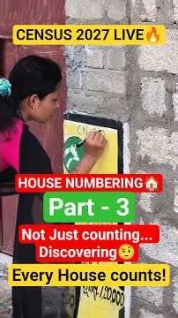 Census 2027 Begins!🔢 House Numbering Like Never Before😲 #shorts #shortsfeed #census2027 #trendingnow