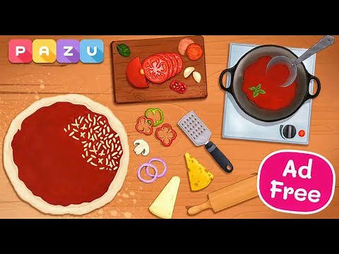 Pizza maker - cooking and baking games for kids pazu games kids pizza making to young kids game