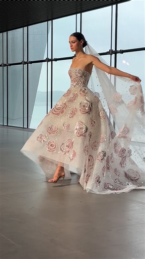 NICOLE and FELICIA - The most beautiful new bridal gowns - coming to LA soon 🤍 Textured Wedding Dress • 3D Florals • Matching Veils • Jaxon James | Jaxon James Couture Bridal