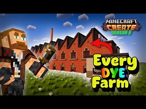 I built the Ultimate Dye Factory in Minecraft Create Mod