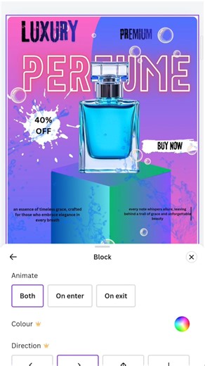 | How to Create a | professional Perfume | Poster Design in Canva |#shorts #canva #photoshop #art .