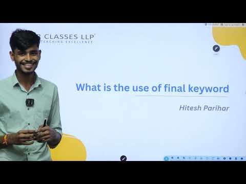 final Keyword in Java Explained | Variables, Methods & Classes | NR Classes Student Talk