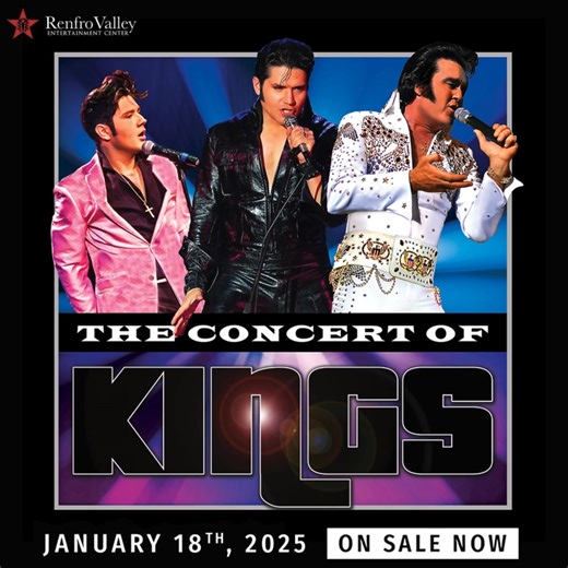 Don't miss the world's finest Elvis tribute performers bringing The King back to life on 1/18! Buy tickets 👉 bit.ly/E25_RV | RENFRO VALLEY ENTERTAINMENT CENTER
