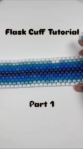 Matthew Wells on Instagram: "Welcome to Part 1 Flask Cuff Tutorial In this tutorial I show you how I made an even stitch peyote pattern for the flask cuff. If you are not familiar with peyote stitch patterns check out tutorials feel free to check out YouTube to for many tutorials on this pattern. Comment below if you have any questions. #kandidemigod #kandi #tutorial #kandikid #plur"