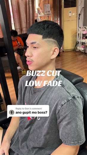 Low Fade Buzz Cut Hairstyle for Men