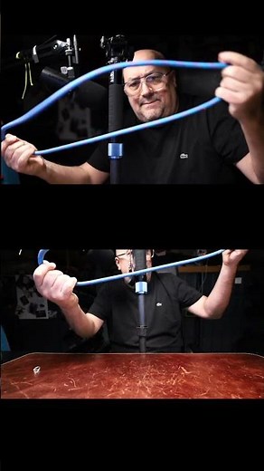 Magic Rope Through Pole Trick - Tutorial Facile #short #magia