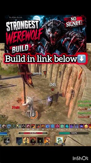 ESO: Warden Werewolf RIPS Through Enemies!🐺 #elderscrollsonline #gaming