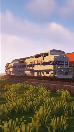 Train Meet on the Transcon! | Minecraft Immersive Railroading #train #railfans #railroad #santafe