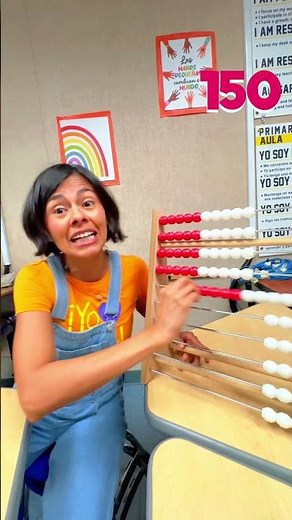 Christina está lista para aprender los números con el ábaco 🧮🔢 #123andres #musicainfantil