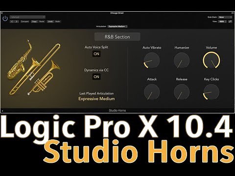 Logic Pro X 10.4 Studio Horns Lesson