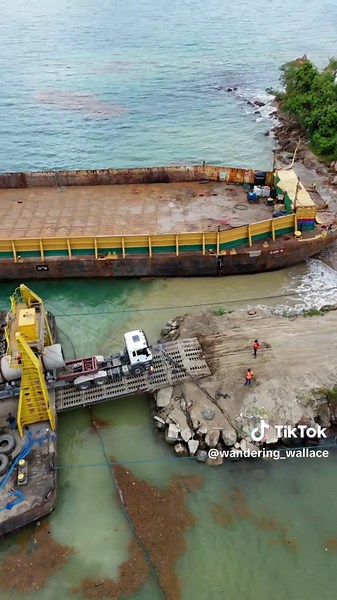 Barge Loading Operations in St Lucia