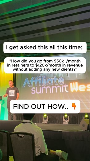 I get asked…“Will, how did you go from $50k /mo in retainers to $120k/mo in revenue without adding any new clients?” The truth? I stopped relying on client retainers as my only income engine and added a performance-based revenue stream that scales way faster than DFY work. That’s how I went from $50k/month in retainers → $120k/month in total revenue… …with the exact same team, same clients, same workload. This is what’s possible inside my Power Affiliate Army. Not only do I give you direct acces