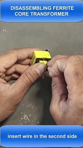 How To Disassemble Ferrite Core Transformer #shorts