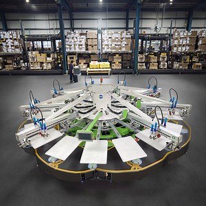 [Hot Item] 8 Color Roll Automatic Carousel Silk Screen Printing Machine Sale