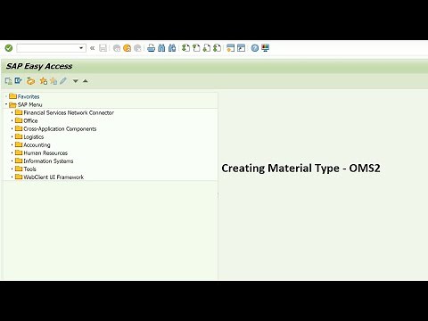 How to create material type in SAP MM