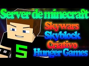 Server de minecraft - [1.5.2] Facções,Skywars, Skyblock, Criativo, HG, KitPvP [Pirata e Original]