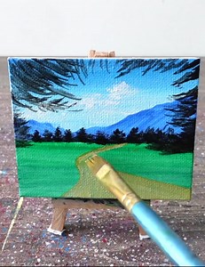 Easy Acrylic Painting Ideas / Acrylic painting for Beginners | Painting Skills