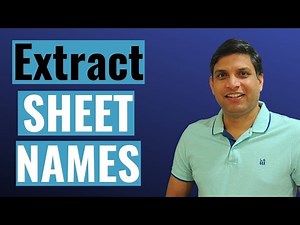 Sheet Names in Excel | Cell Function | Power Query