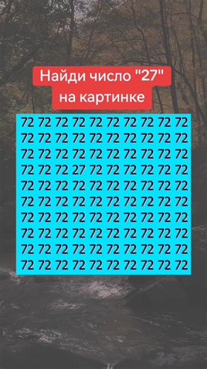 Find the Number 27 in This Attention Challenge