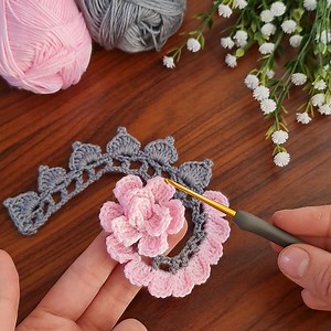 58K views · 842 reactions | Crochet Flower Very easy crochet rose flower making for beginners. #crochet #flower | Crochet knitting love | Facebook