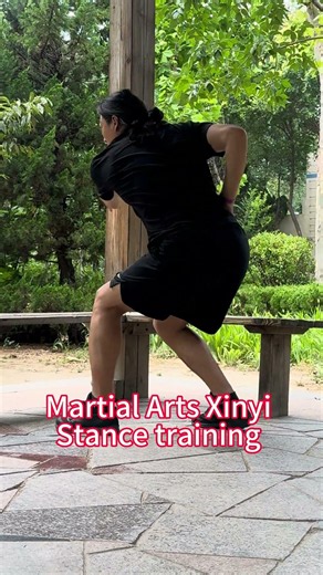 Martial arts Xinyi basic stance training#martialarts #kungfu #shorts #xinyi #xinyiquan #wushu