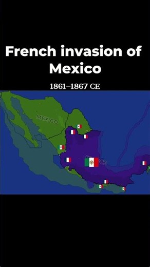 French Invasion of Mexico simulated in Ages of Conflict #agesofconflict #map #history