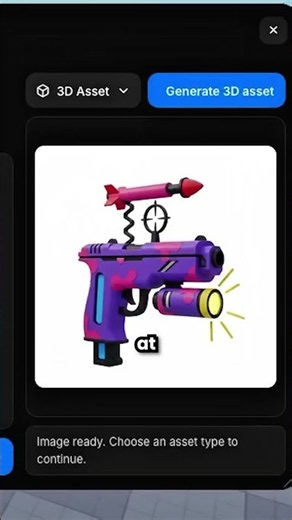 Making a 3D Gun for Roblox in Seconds using AI! 🔫 #roblox#shorts #growth #usa