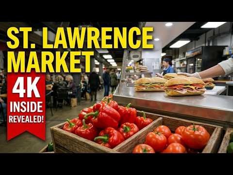 St Lawrence Market Toronto 4K | What's Inside This Iconic Food Destination