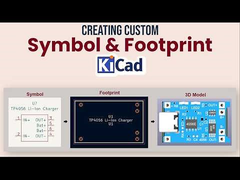 How to Create Custom KiCad Symbol and Footprints | KiCad Beginner Tutorials