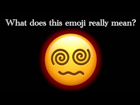 What does the Face with Spiral Eyes emoji means?
