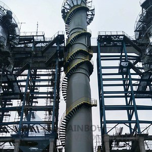 [Hot Item] Self Supporting Steel Chimney Incineration Power Plant Steel Chimney FRP Stack