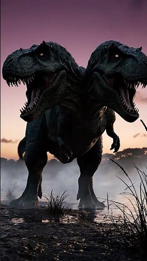 Two Headed Tyrannosaurus Rex vs Spinosaurus – Prehistoric Showdown