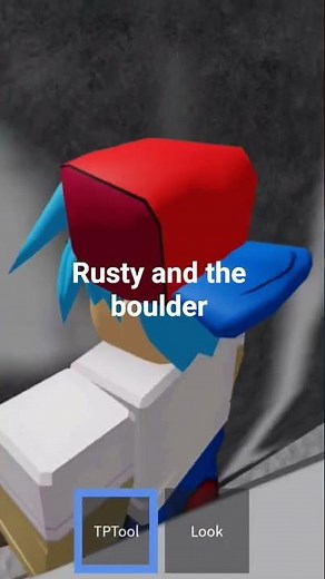 rusty and the boulder