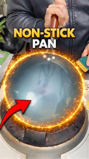 HE’S BURNING THE PAN ON PURPOSE🔥 #nonstick
