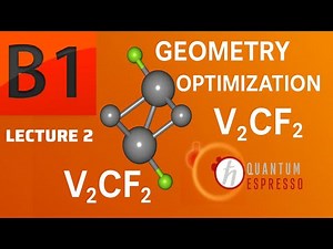 Geometry Optimization of V₂CF₂ II BURAI + Quantum ESPRESSO