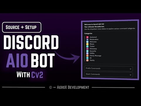 All-In-One Multipurpose Components V2 Discord Bot | Free Source Code + Setup Guide