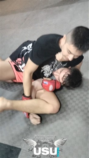 Scarf Hold Choke+AMERICANA with Legs#usufightcenter#mma#motivational#motivation#sports#fighting#gym