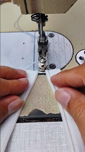 tricks to insert the zipper head easily #techniques