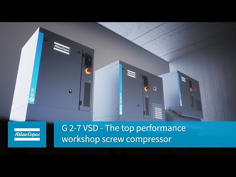 Atlas Copco G 2-7 VSD | The top performance workshop screw compressor