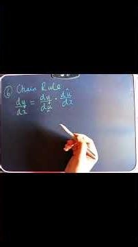 Chain Rule in Differentiation | Quick Formula Demo