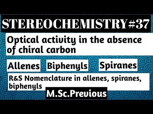 Optical activity in absence of chiral carbon: Allenes, spiranes,biphenyls